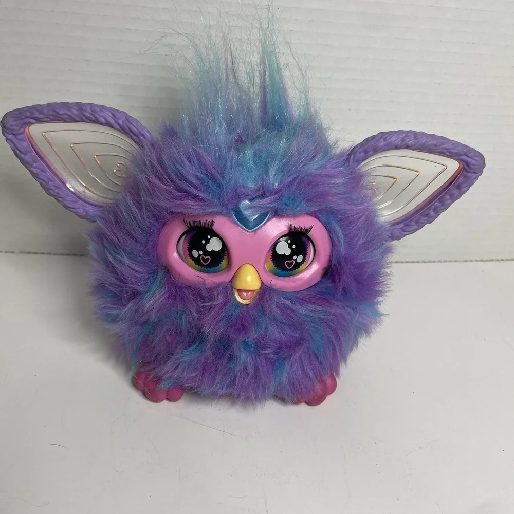 Hasbro Furby Interactive Purple  & Blue Talks Ears Move Light Up Talks TESTED